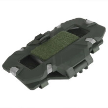Plaque de Téléphone Airsoft Molle Carrier Planche de Navigation Extérieure, Support Pliable à Accès Rapide, Support de Poitrine pour Gilet, Vert