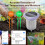 Tuya  Zigbee Soil Sensor, Solar Soil Sensor Planting Temperature and Humidity Meter IP66 Wireless Soil Tester 8