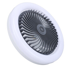 Deckenventilator mit Licht & Fernbedienung, dimmbar, 25cm, Schwarz