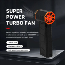 Turbo Jet Fan 130000RPM 52m/S High Speed Brushless Motor Violent Fan Portable Handheld Turbo Jet Fan Car Wash Blower