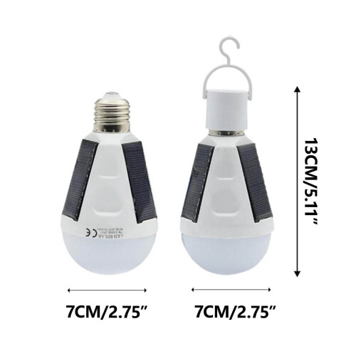 Ηλιακή λάμπα LED με μπαταρία 1200mAh, αδιάβροχη βάση E27—Για κάμπινγκ, διακοπές 2