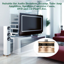 HiFi Audio Speaker Stand Foot Pad Anti- Spike Isolation Feet for Preamp Speaker Vinyl Record Player Black