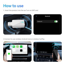 U3 Box Kabelloses CarPlay Direktes Plug-in Dual-Use Android Auto Plug & OTA Online-Upgrade Automatische Verbindung,A
