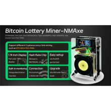 NMAxe for Bitaxe NerdMiner BTC Solo Lottery Miner BM1366 ASIC Chip 500G-550Gh/S BCH XEC DGB Lottery NMaxe UK Plug