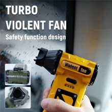 Turbo Jet Fan Oplaadbare Borstelloze Motor 110000RPM Snelheid Stofzuiger voor Computer Toetsenbord Buiten Auto Thuis,B