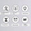 Electronic Wall Clock Temperature Date Display Table Clock Wall-Mounted Digital LED Alarm Clocks for Home B 7