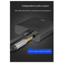 HD 1080P -Compatible to VGA Converter with Audio Cable -Compatible to VGA Video Audio Cable for Laptop Projector