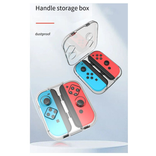 Transparent Storage Case for /OLED Joy-Cons Handle Storage Box Dust-Proof High-Permeability Handle Storage