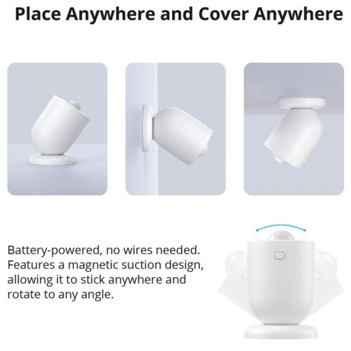 Zigbee Motion Sensor Light Detection Home Security Local  Scene Linkage Via EWeLink APP Alexa 2