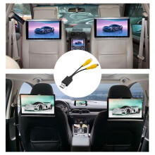 Car Car Video OutPut Box USB Port to CVBS Adapter Portable RCA Video Output Cable 2 CVBS Output for Android