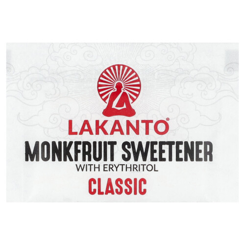 Lakanto, Dolcificante di Monkfruit con Eritritolo, Classico, 30 Pacchetti, 3.17 oz (90 g) 2