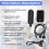 Wireless In-Ear Monitor System 2.4Ghz Wireless IEM System with Transmitter Receiver Automatic for Studio Live 2