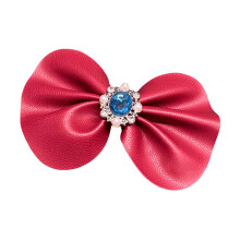 (Brick Red) Bowknot Shoe Buckles for Men & Women