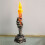 Halloween LED Light Skeleton  Handheld Candle Light Home Table Decoration Home Decor Orange 5