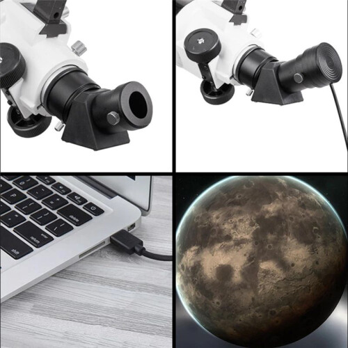 130 W Pixels 1.25 Polegadas USB Lente Digital Câmera Ocular Eletrônica para Telescópio e Microscópio Conectar com Telefone 2