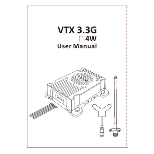 3.3G 4W VTX Image Transmission Transmitter for FPV RC Long Range Racing Drone 2