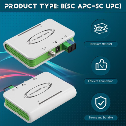 CATV System ONU FTTH Optical WDM Receiver Optical Node Active Triplexer SC/APC(B) EU PLUG 2