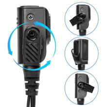Auricolare Ptt con Microfono per Xir P8268 P8668I P8608 P8660 GP328D+ GP338 Walkie-Talkie Auricolare