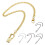 Retro  Vintage Fickurskedja Guld 9