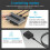 USB Switcher Printer Sharing USB3.0 Two-Input and Four-Output 2 Computers Share 4 USB Devices 6