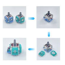 20Pair 3D Analog Stick Sensor Module for Gamepad Hall Effect Potentiometer for PS4 for One