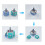 20Pair 3D Analog Stick   Sensor Module for Gamepad Hall Effect Potentiometer for PS4 for  One 1