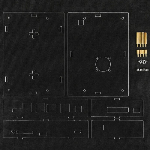 For Banana Pi BPI-F3 Acrylic Case Transparent Shell Protective Box Optional Cooling Fan Development Board 2