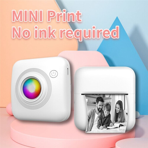 Pocket Label Printer Inkless Wireless  Thermal Tags Boarding Pass Note Photo Printing Portable Maker 2