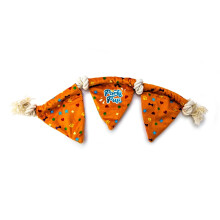 HugglePets Party Pup Bunting Crinkle Dog Toy - Orange