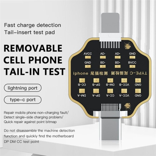 Non-Removal Mobile Phone Tail Plug Test Board Tail Insertion Tester for  Type-C Phone Fast Charging Detection Tool 2