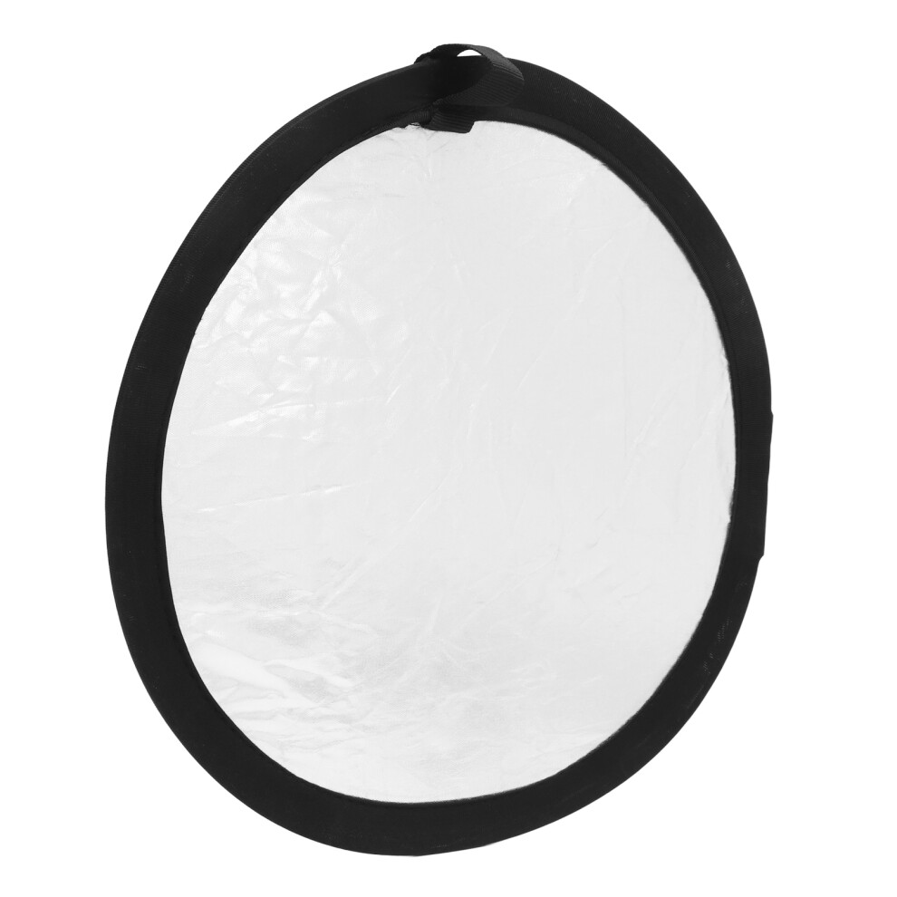 Studio Photography 11.8In Double Sided Reflector Collapsible Silver/White 6951389656408