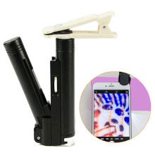 100X Microscope with Universal Clip Portable Magnifier for Smartphones, Kids Adults Trichodes, Small Objects