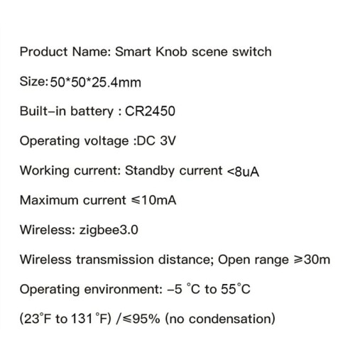 Tuya ZigBee  Knob  Wireless Scene  Button Controller Battery Powered Automation Scenario  Life App 2