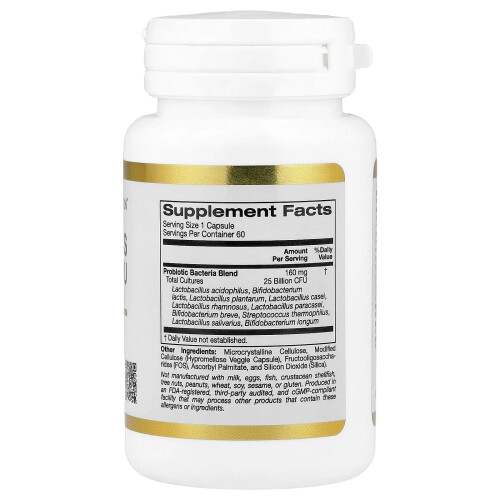 Probiotics 10 Strain Blend 25 Billion CFU 60 Veggie Capsules 1