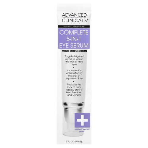 Advanced Clinicals, Πλήρης 5-σε-1 Σερουμ Μάτι, Πολυορθωτικό, 2 fl oz (59 ml) 1