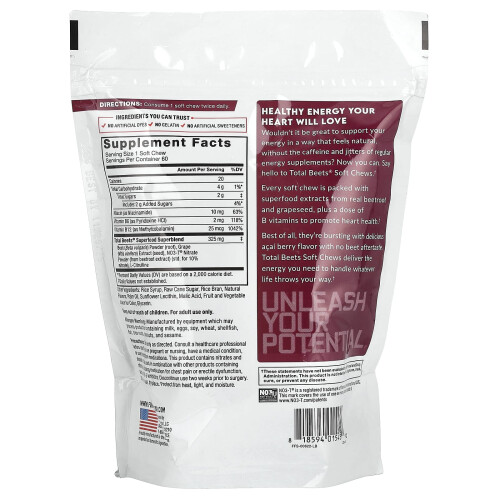 Force Factor Total Beets Soft Chews – 60 Count 1
