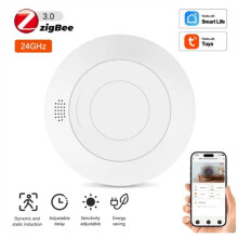 Capteur de PréSence Humaine Intelligent Mmwave Performance Fiable ÉConomie D'éNergie Installation Facile Life Zigbee Tuya(B)