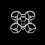 65 mm FPV Frame Kit Bwhoop65 Tiny  Drone Quadcopter FPV Frame för Mobula6 / Mobula6 HD Drone DIY-Delar Vit 2