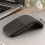 Portable Wireless Curved Touch Mouse Foldable Ultra-Thin Silent Ergonomic Computer Mouse for PC Laptops Black 2