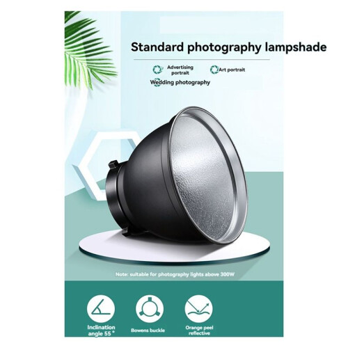 Standard Reflector Diffuser Lamp Shade Dish 55 Angle for Bowen Mount Studio Strobe Flash Light Speedlites 2