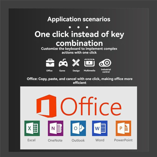 4key  Mechanical Keyboard One Click Full Selection Copy Paste Office Gaming Drawing  Keys Portable Keyboard B 1