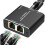 RJ45 Splitter Connector Adapter Gigabit Network Splitter 1 to 2 Ethernet Splitter Network Cable Splitter 3