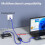 RJ45 Splitter Connector Adapter Gigabit Network Splitter 1 to 2 Ethernet Splitter Network Cable Splitter 1