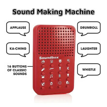 SOUNDBOX - Creatore di Suoni Divertenti Elettronico Portatile con 16 Effetti Sonori, Macchina Classica, Giocattolo Scherzo Originale, Regalo per