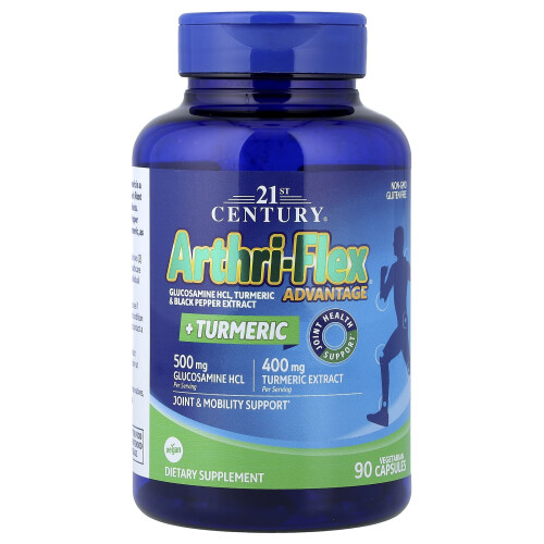 21ος Αιώνας, Arthri-Flex Advantage + Τούρμεκε, 90 Βεγεταριακά Φιαλίδια 2