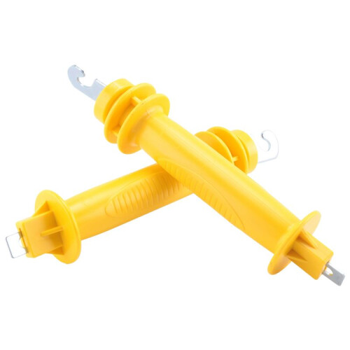 8-Pack Electric Fence Rubber Gate, Electric Fence Spring Handle, Insulated Plastic Handle, Yellow Rubber Gate Handle 1