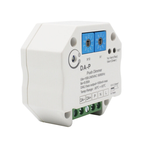 For DALI Push LED Dimmer 110v 220v 240v with Memory Function for DALI Driver or Ballasts Dimming Speed Adjustable Dimmer 1