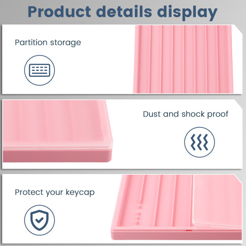 Waterproof Keycap Storage Box with Lid -for Keyboard Keycaps Display and Collection 2