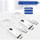 Wireless -Compatible Extender Cable Audio Video Transmitter and Receiver Display Adapter for Camera Projector 30M 2