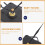 Clock Mechanisms Kit Quartz Clock Movement Kits Black Plastic 1 Set Silent Wall Clocks 8